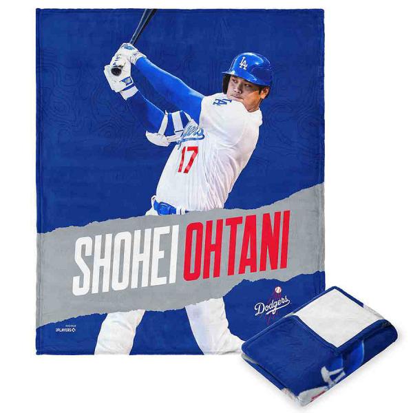 MLB 大谷翔平 ドジャース ブランケット 50 x 60 Player Silk Touch Th...