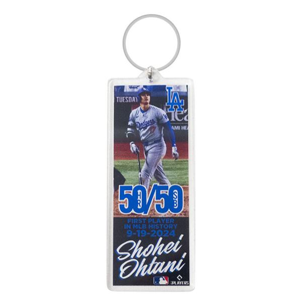 MLB 大谷翔平 ドジャース キーホルダー 50/50達成記念 Acrylic Player Key...