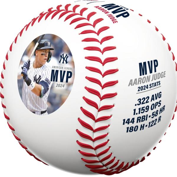 MLB アーロン・ジャッジ ヤンキース ボール 2024 ア・リーグMVP受賞記念  公式球 ローリ...