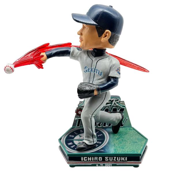 MLB イチロー マリナーズ ボブルヘッド 【廃盤】Lase Beam Throw Bobblehe...