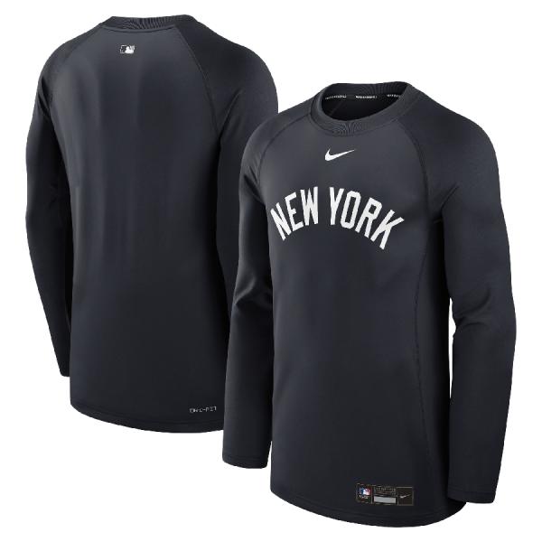 MLB ヤンキース Tシャツ オーセンティック AC Game Time ラグラン ロングスリーブ ...