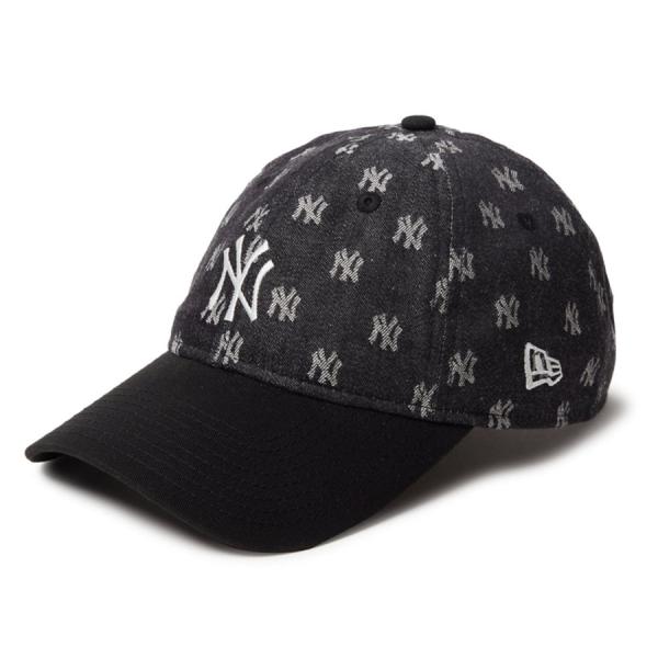 MLB ヤンキース キャップ ジャガード 9TWENTY ニューエラ/New Era クロームネイビ...