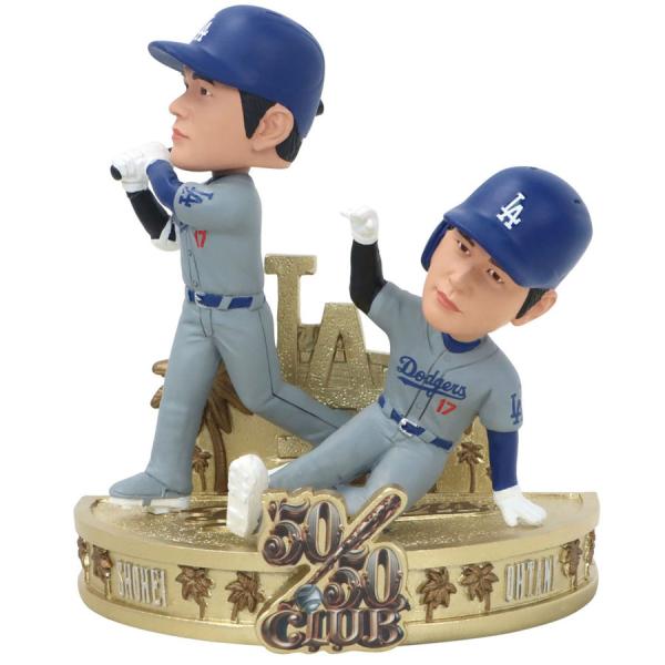 MLB 大谷翔平 ドジャース デュアルボブルヘッド 【10000個限定】50/50達成 Club 5...