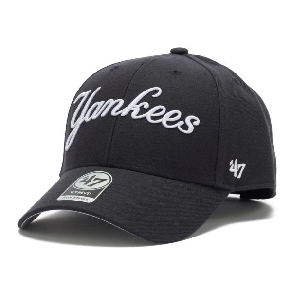 MLB ヤンキース キャップ Script MVP Cap 47Brand Navy(Yankees...