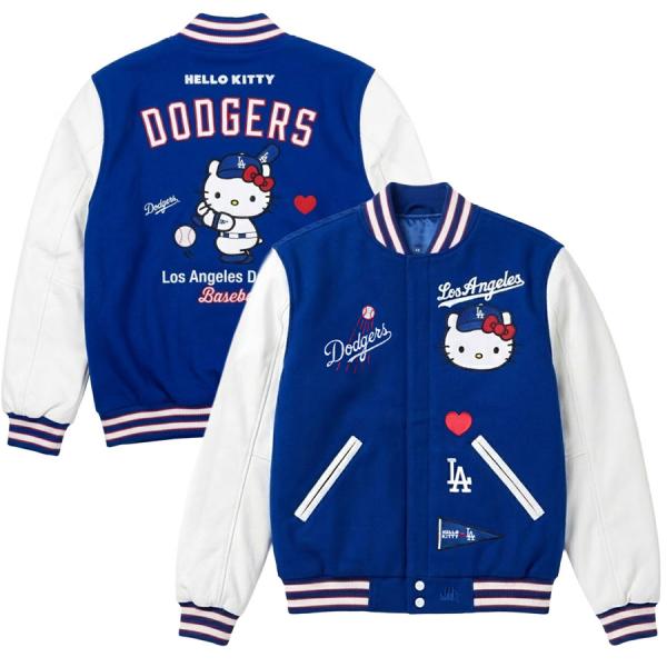 MLB ドジャース スタジャン ハロー キティー Hello Kitty リバーシブル ジャケット ...