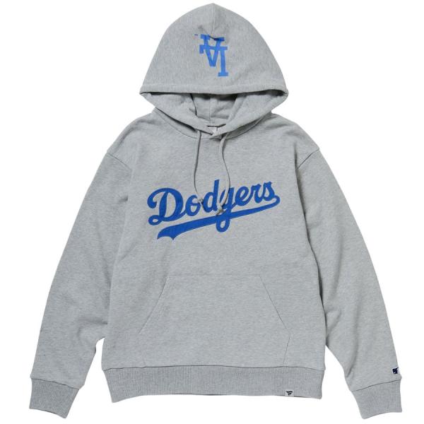 MLB ドジャース パーカー Standard Logo Print Hoodie フーディー Fa...