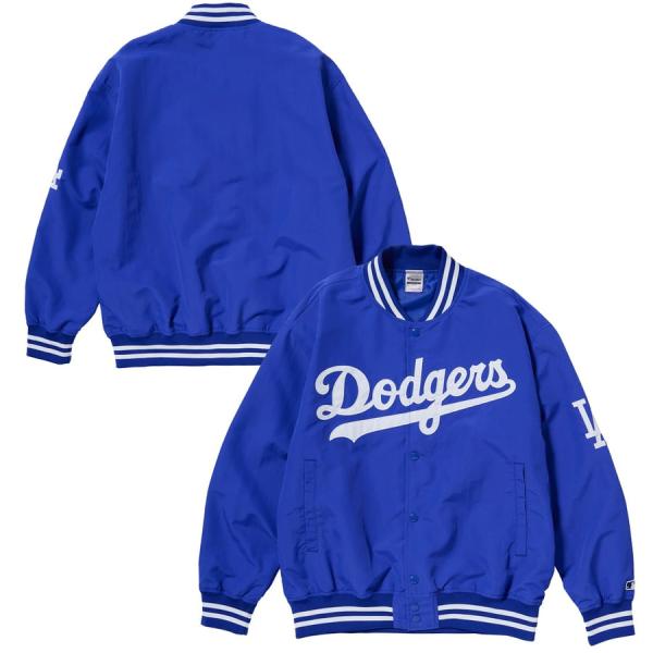 MLB ドジャース ジャケット Standard Logo サテン Jacket Fanatics ...