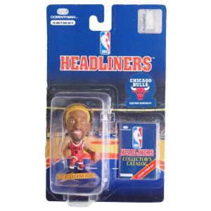 NBA ブルズ デニス・ロッドマン フィギュア ヘッドライナーズ 1996 エディション コリンシアン/Corinthian Gold Hair レアアイテム｜selection-j