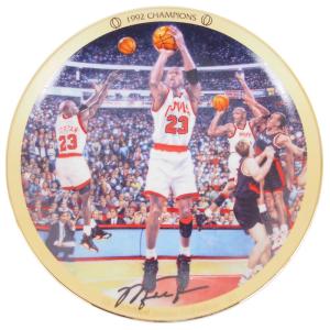 NBA ブルズ マイケル・ジョーダン コレクター プレート 1992 チャンピオン (1439C) Upper Deck レアアイテム｜selection-j