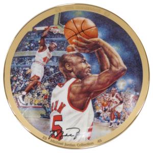 NBA ブルズ マイケル・ジョーダン コレクター プレート ザ・カムバック (3989B) Upper Deck レアアイテム｜selection-j