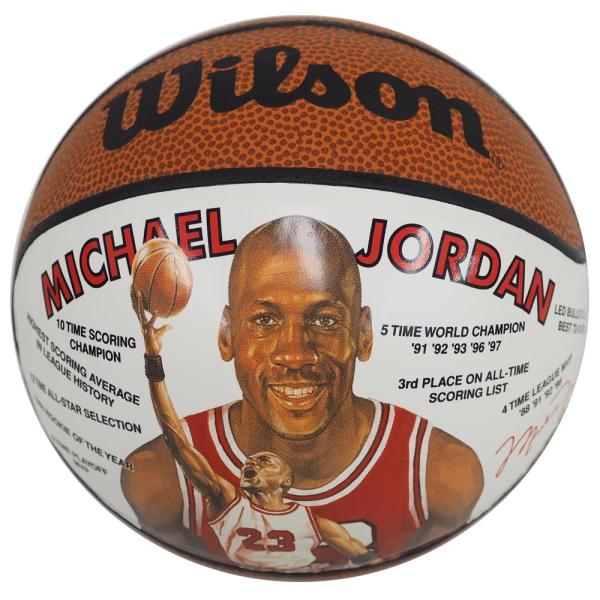 NBA ブルズ マイケル・ジョーダン レコード ミニ バスケットボール ウィルソン/Wilson レ...