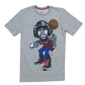 LEBRON レブロン・ジェームズ Tシャツ コミック ナイキ/Nike グレー｜selection-j