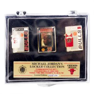 NBA マイケル・ジョーダン シカゴ・ブルズ Locker Collection Commemorative ピンズセット IMPRINTED PRODUCTS｜selection-j