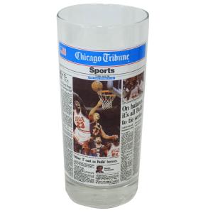 NBA シカゴ・ブルズ 1991 ファイナル チャンピオンズ グラス (June 6, 1991) Chicago Tribune｜selection-j
