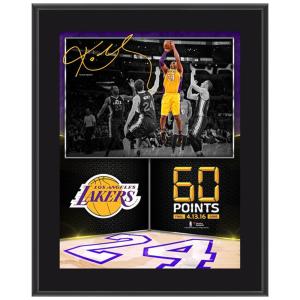 ご予約 NBA コービー・ブライアント ロサンゼルス・レイカーズ  60 Point Finale Sublimated Plaque Fanatics Branded｜selection-j