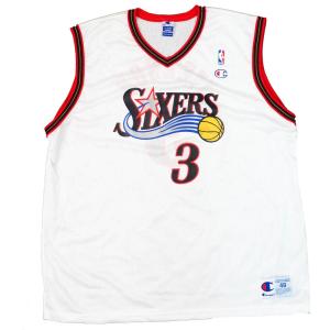 【美品】Champion ジョーダン ユニフォーム ホワイト 44USA製 NBA ブルズ マイケル・ジョーダン ユニフォーム/ジャージ 50周年
