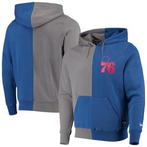 NBA フィラデルフィア・76ers パーカー/フーディー Diagonal French Terry Pullover Hoodie ニューエラ/New Era ロイヤル｜selection-j