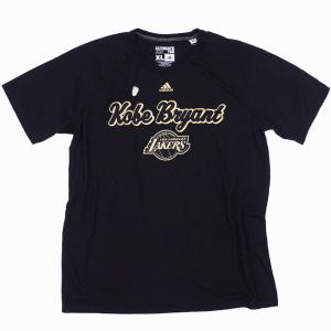 NBA コービー・ブライアント ロサンゼルス・レイカーズ Tシャツ コービー マンバ パターン アディダス/Adidas ブラック/ゴールド｜selection-j