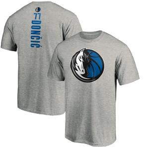 NBA ルカ・ドンチッチ ダラス・マーベリックス Tシャツ プレーメーカー ネーム & ナンバー チーム ヘザーグレー｜selection-j