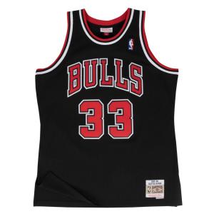 NBA スコッティ・ピッペン シカゴ・ブルズ ユニフォーム/ジャージ スウィングマン ミッチェル＆ネス/Mitchell & Ness ブラック【OCSL】2203MN特集｜selection-j