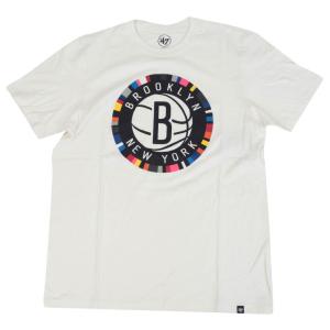 ブルックリン・ネッツ Tシャツ 47ブランド 47Brand ホワイト NBA City Imprint Club T-Shirt メンズ 半袖｜selection-j