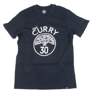 ステフィン・カリー Tシャツ ウォリアーズ 47ブランド 47Brand ジェットブラック NBA Player Super Rival T-Shirt メンズ 半袖｜selection-j