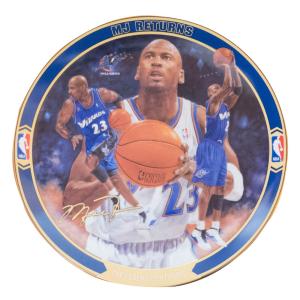 マイケル・ジョーダン ウィザーズ NBA グッズ 皿 プレート MJ Returns Collectible Plates: The Legend Continues (721A) Upper Deck｜selection-j