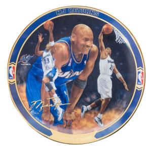 マイケル・ジョーダン ウィザーズ NBA グッズ 皿 プレート MJ Returns Collectible Plates: The Mastery of Michael (4570A) Upper Deck｜selection-j
