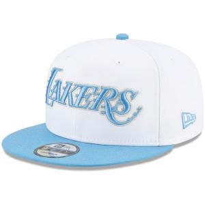 レイカーズ キャップ NBA ニューエラ New Era ホワイト ライトブルー シティエディション 2.0 9FIFTY Snapback Hat｜selection-j