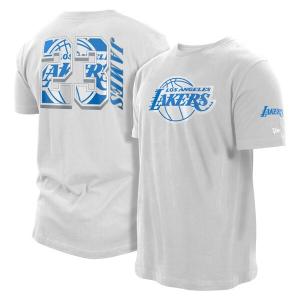 レブロン・ジェームズ レイカーズ NBA Tシャツ ニューエラ New Era ホワイト メンズ 半袖 シティエディション｜selection-j