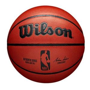 NBA バスケットボール オーセンティック・インドア 7号 人工皮革 Wilson ブラウン｜selection-j