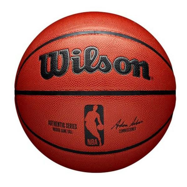 NBA バスケットボール オーセンティック・インドア 7号 人工皮革 Wilson ブラウン