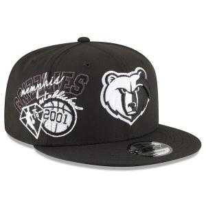 NBA グリズリーズ キャップ バック ハーフ スナップバック 75周年 Back Half 9FIFTY 帽子 ニューエラ/New Era ブラック｜selection-j