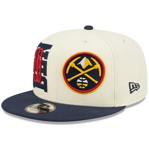 NBA ナゲッツ キャップ NBAドラフト2022 Draft 9FIFTY スナップバック ニューエラ/New Era クリーム ネイビー｜selection-j