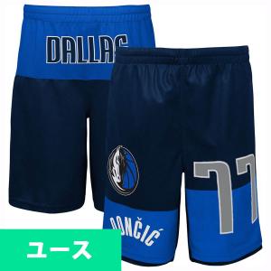 NBA ルカ・ドンチッチ マーベリックス ショーツ ユース キッズ Youth パンデモニウム ネーム＆ナンバー ネイビー｜selection-j