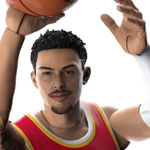 NBA トレイ・ヤング アトランタ・ホークス フィギュア NBA x Hasbro Starting Lineup Series 1 Action Figure Hasbro｜selection-j