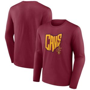 NBA キャバリアーズ Tシャツ Tip-Off ティップオフ Long Sleeve T-Shirt Fanatics Branded ワイン｜selection-j