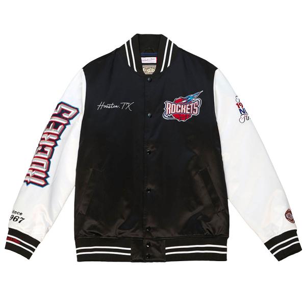 NBA ロケッツ ジャケット サテン Team Origins Varsity Jacket ミッチ...