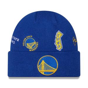 NBA ウォリアーズ ニットキャップ Identity Cuffed Knit Hat ニューエラ/New Era ロイヤル｜selection-j