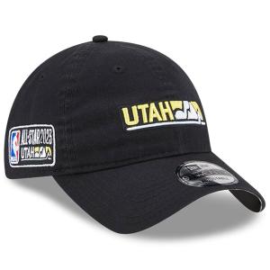 NBA キャップ NBAオールスター2023 All-Star 9TWENTY Stripe Adjustable Hat ニューエラ/New Era ブラック｜selection-j