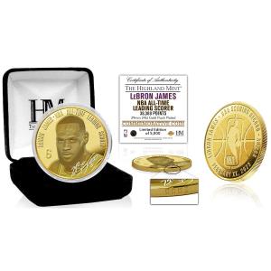 NBA レブロン・ジェームズ レイカーズ グッズ ゴールドコイン All-Time Leading Scorer Gold Coin 歴代最多得点 Highland Mint｜selection-j