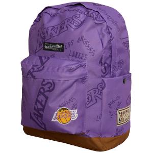 NBA レイカーズ バックパック バッグ リュック Team Logo Backpack ミッチェル＆ネス/Mitchell & Ness パープル｜selection-j
