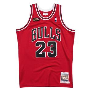 NBA マイケル・ジョーダン シカゴ・ブルズ ユニフォーム 1997 ファイナル パッチ Authentic ミッチェル＆ネス/Mitchell & Ness レッド｜selection-j