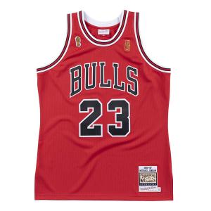 NBA マイケル・ジョーダン シカゴ・ブルズ ユニフォーム 1996-97 ゴールドロゴ Authentic ミッチェル＆ネス/Mitchell & Ness レッド｜selection-j