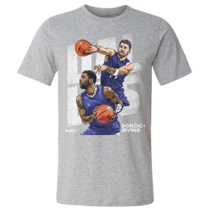 NBA カイリー・アービング ルカ・ドンチッチ マーベリックス Tシャツ Dallas Duo WHT 500Level ヘザーグレー｜selection-j