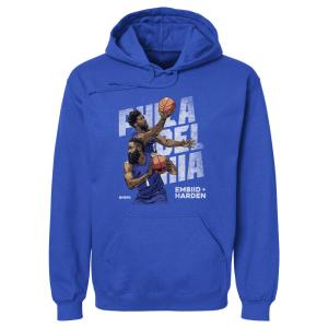 NBA ジョエル・エンビード ジェームズ・ハーデン 76ers パーカー Philadelphia Duo WHT 500Level ロイヤルブルー｜selection-j