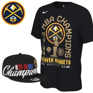 NBA ナゲッツ NBAファイナル2023 優勝記念 ロッカールームセット Champions Locker Room キャップ&Tシャツ｜selection-j