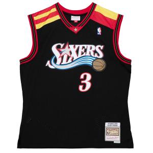 NBA アレン・アイバーソン 76ers ユニフォーム Spain スウィングマン Jersey ミッチェル＆ネス/Mitchell & Ness ブラック (2006)｜selection-j