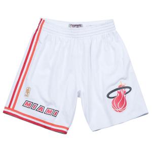 NBA マイアミ・ヒート ショートパンツ スウィングマン Shorts ミッチェル＆ネス/Mitchell & Ness ホワイト (1996-97)｜selection-j