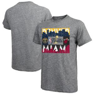 NBA ナゲッツ vs ヒート Tシャツ NBAファイナル2023進出記念 マッチアップ Tri-Blend T-Shirt Fanatics ヘザーグレー｜selection-j